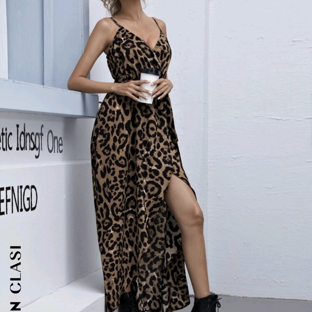 Leopard Print Maxi Dress